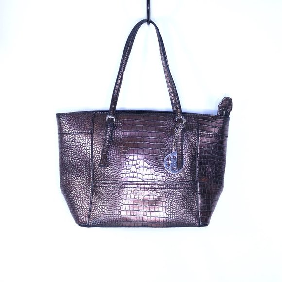 Guess Women’s Handbag Purse Delaney Petite Logo Mini Tote - Picture 1 of 6